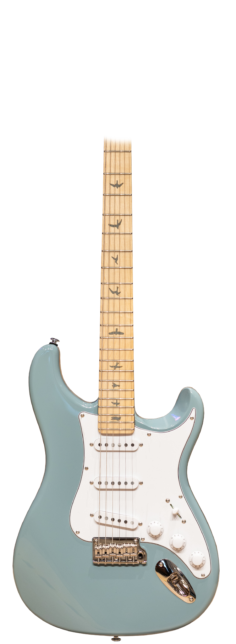 PRS SE SIlver Sky - Stone Blue – Round Hill Music Co