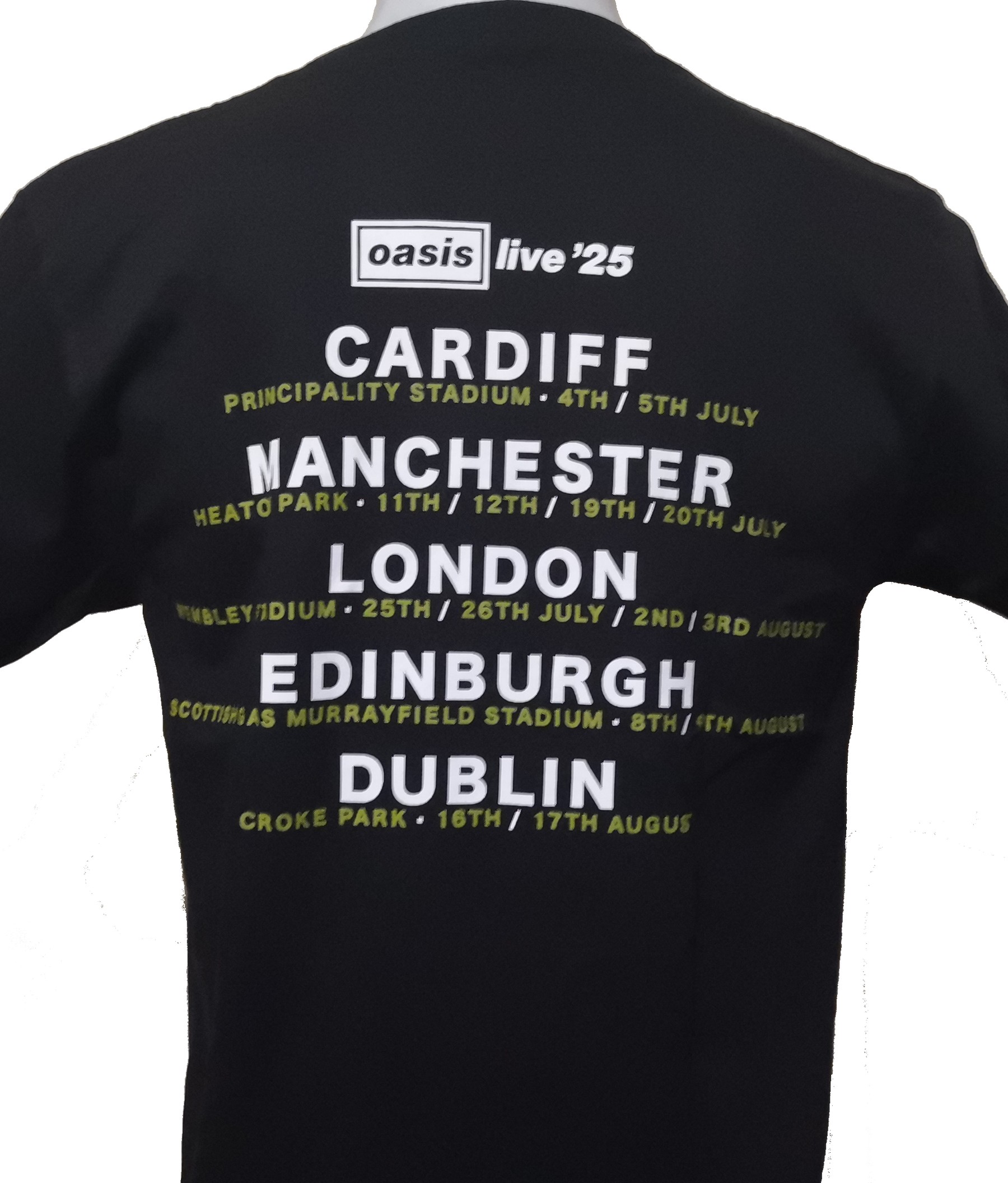 Oasis t-shirt Live `25 size S
