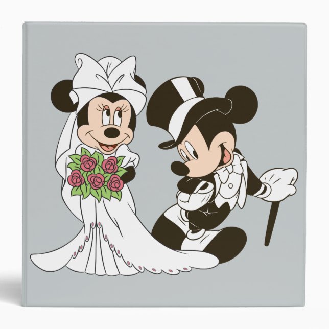 Mickey & Minnie Wedding | Getting Married Binder | Zazzle