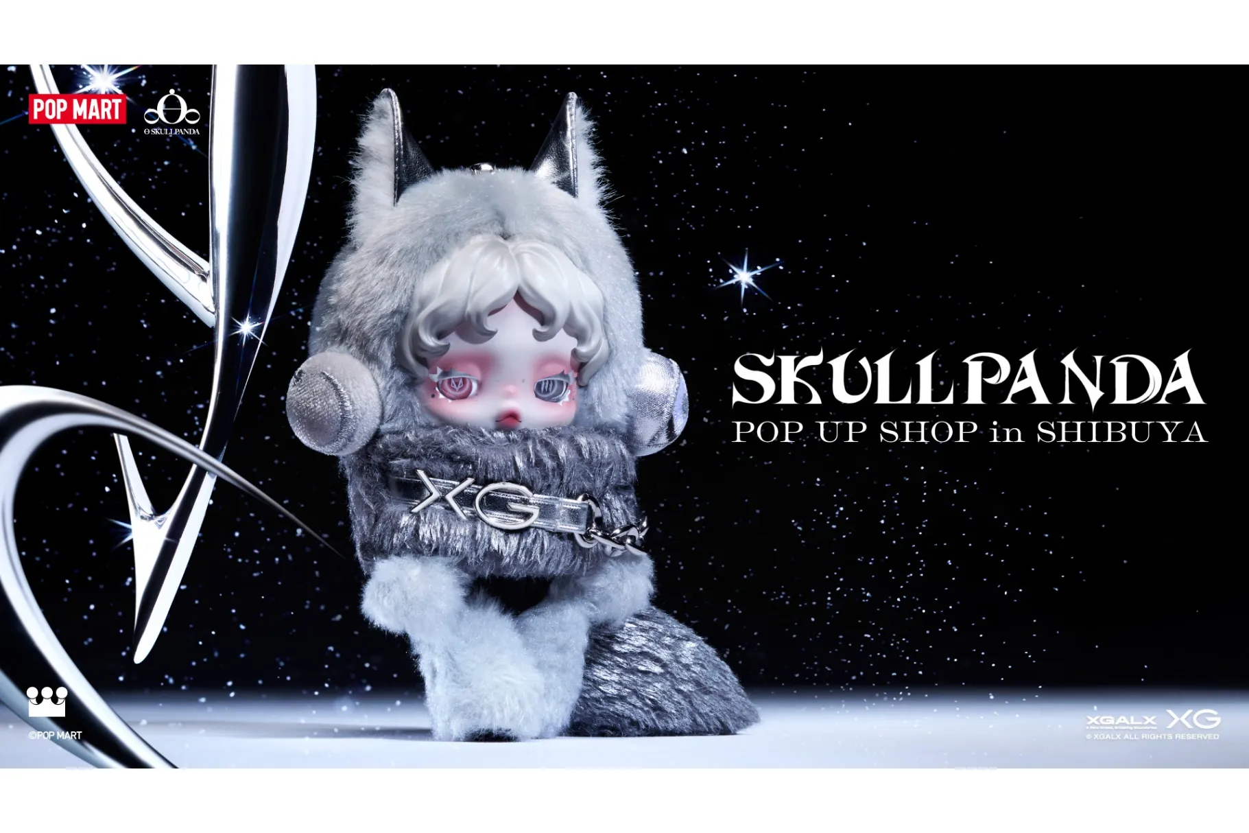 2個セットSKULLPANDA ポップマート XG スカルパンダ ぬいぐるみ2個