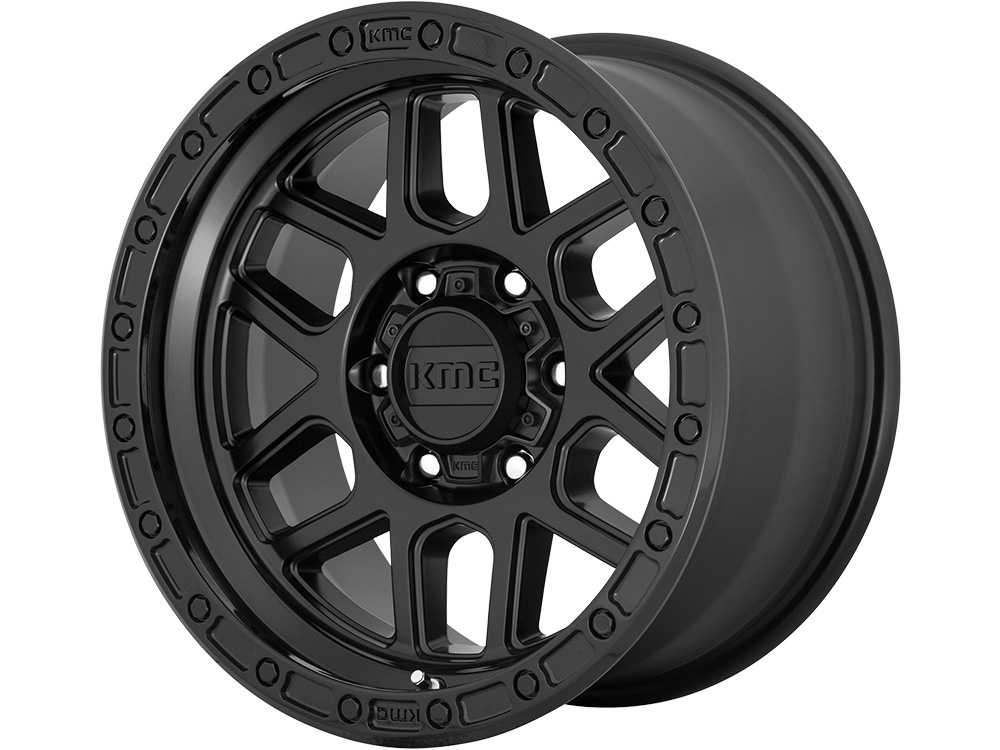 KMC Matte Black KM544 Mesa Wheels | Rugged Ridge