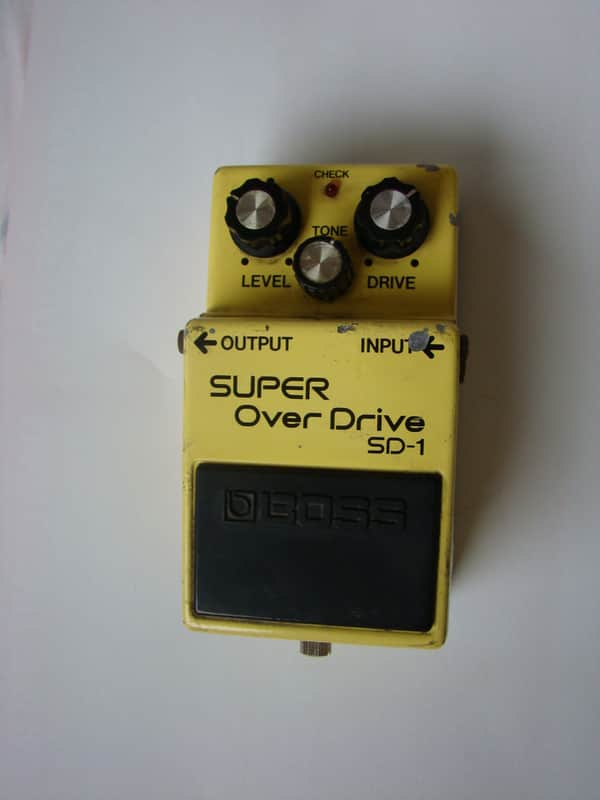 BOSS SILVER SCREW JAPAN SD1 SD-1 OVERDRIVE IST YEAR ISSUE VINTAGE