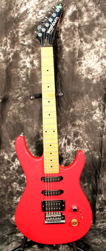 1980's Washburn G-Junior V Electric Guitar Red | Reverb