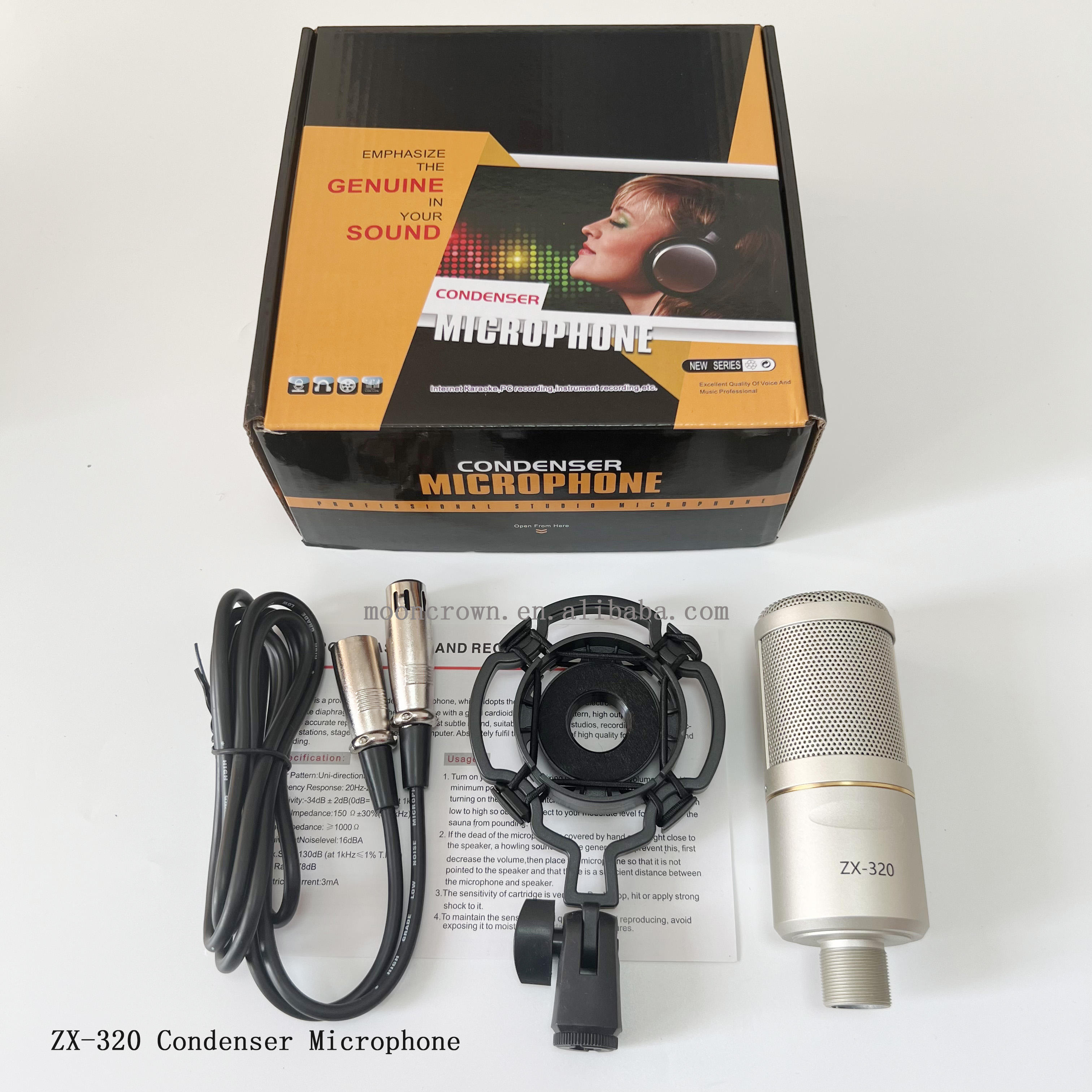 ZX-320 Condenser Microphone - Professional Live Streaming