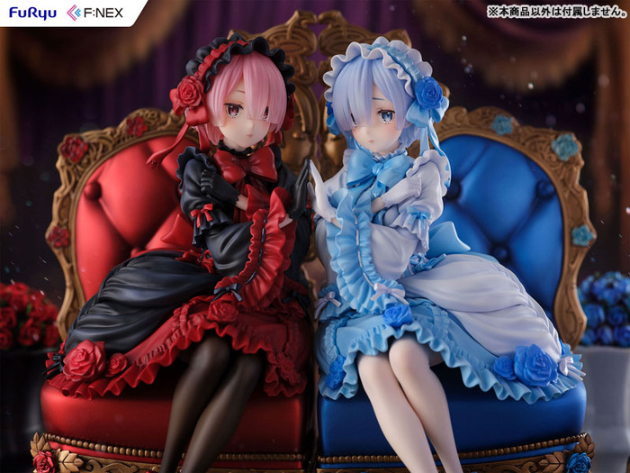 リゼロ」レム＆ラムが豪華なゴシックドレス姿でフィギュアに！2体