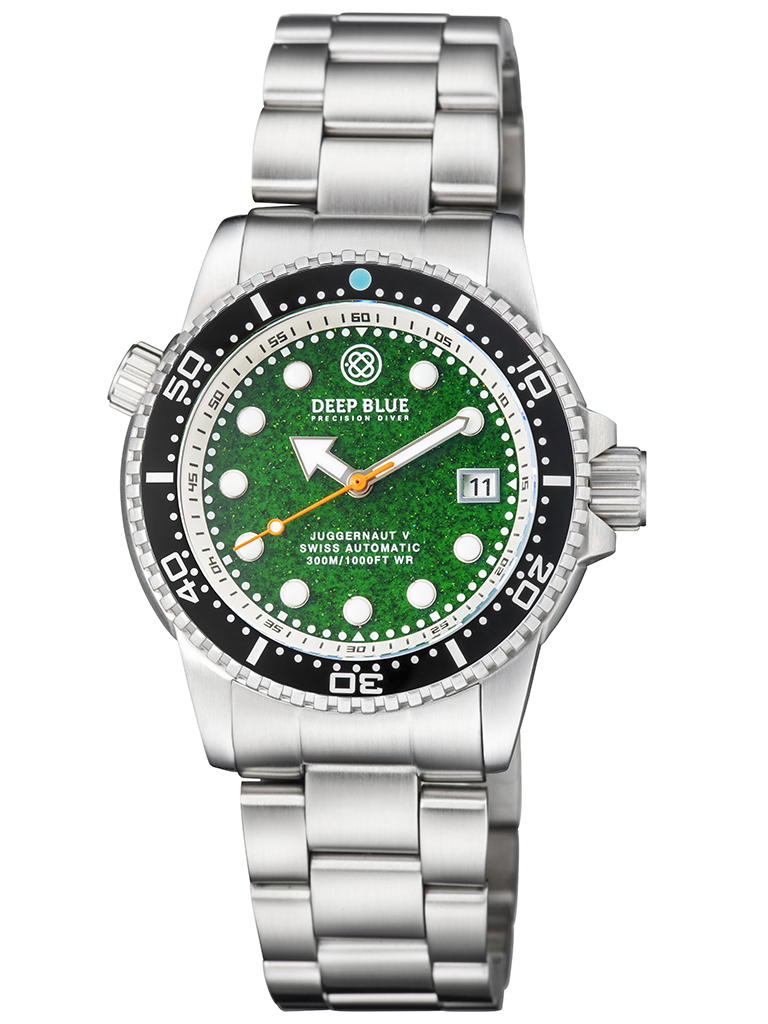 JUGGERNAUT 5 40MM SWISS AUTOMATIC DIVER BLACK CERAMIC BEZEL