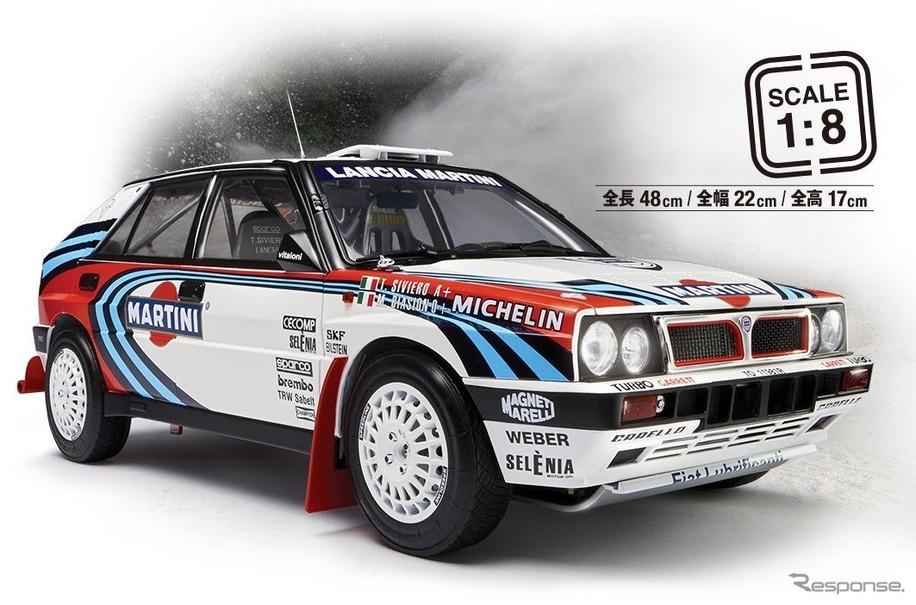 ランチア『デルタHFインテグラーレ16V』、1/8スケールで完全再現