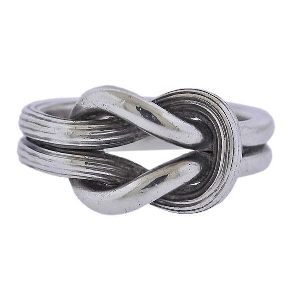 Lalaounis Silver Hercules Knot Ring sold at auction on 23rd