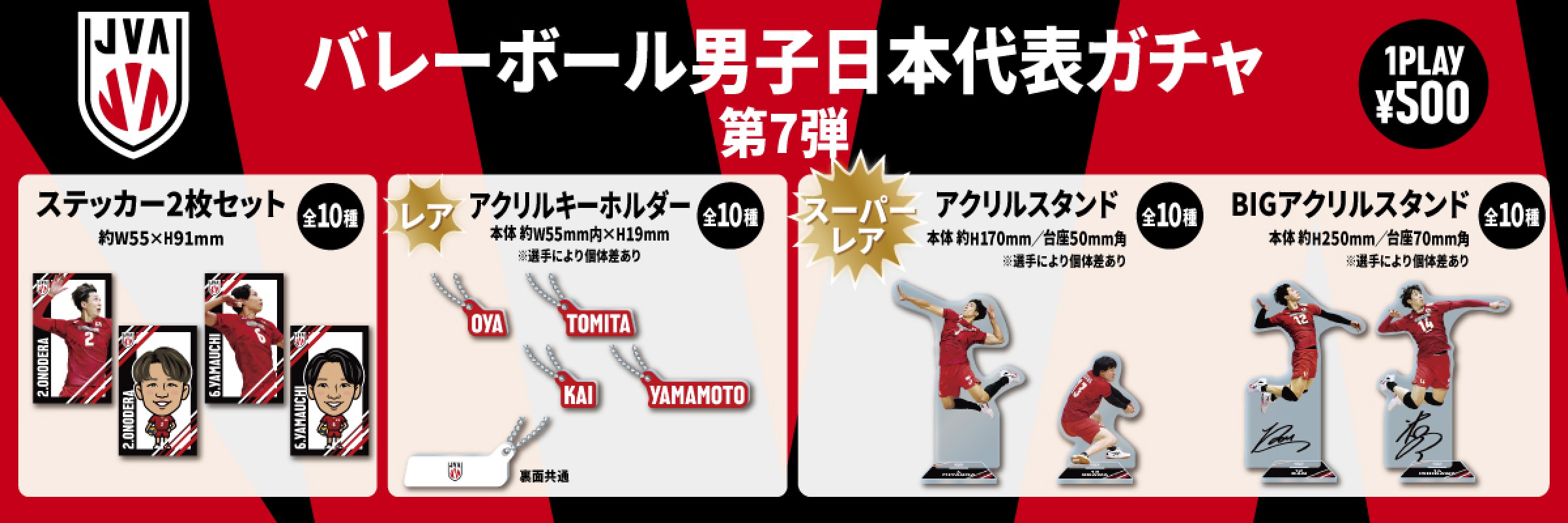 バレーボール男子日本代表】バレーボール男子日本代表ガチャ 第7弾