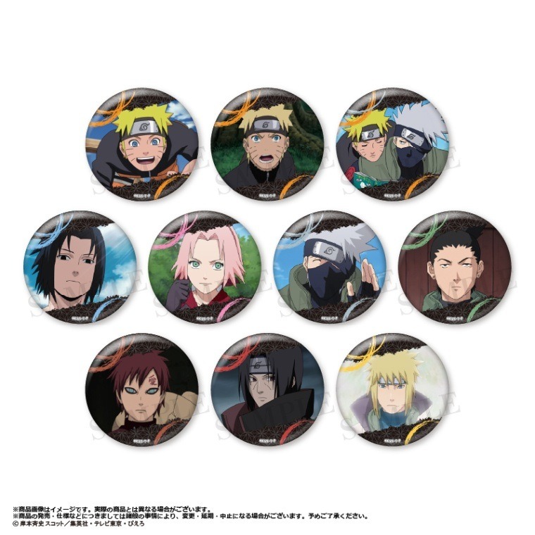NARUTO J-WORLD ナルト 幼少期 横顔 缶バッジ 2点セット NARUTO J