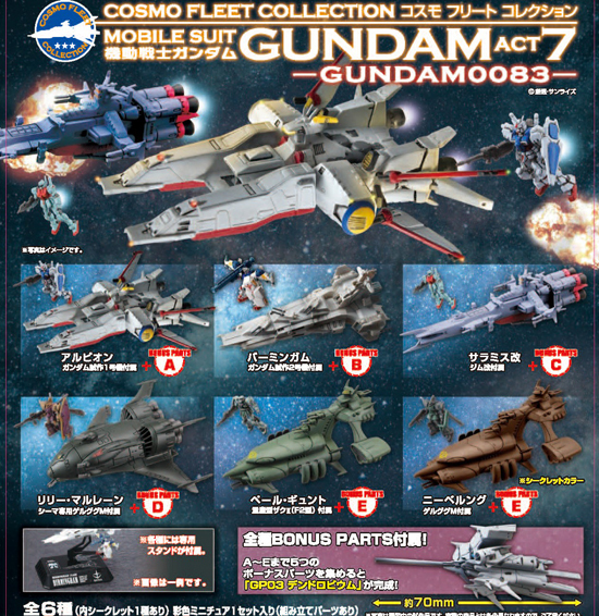 コスモフリートコレクション 機動戦士ガンダム ACT7〜0083編〜 5個入り