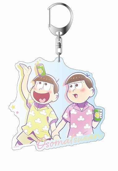 おそ松さん 描き下ろし十四松＆トド松 夏 アクリルキーホルダー