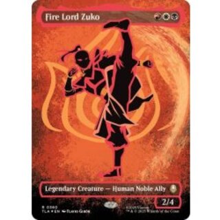 ネオンレッドFOIL)(フルアート)火の王ズーコ/Fire Lord Zuko《英語
