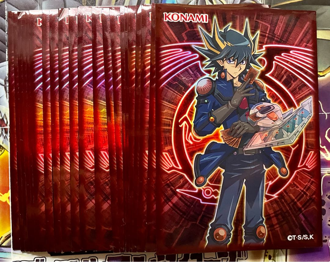 遊戯王 公式スリーブ 不動遊星 赤き竜 シグナー竜 背景絵 21枚セット