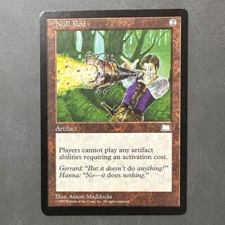 MTG 無のロッド 中国語無のロッド/Null Rod 英語 WTH 1枚の