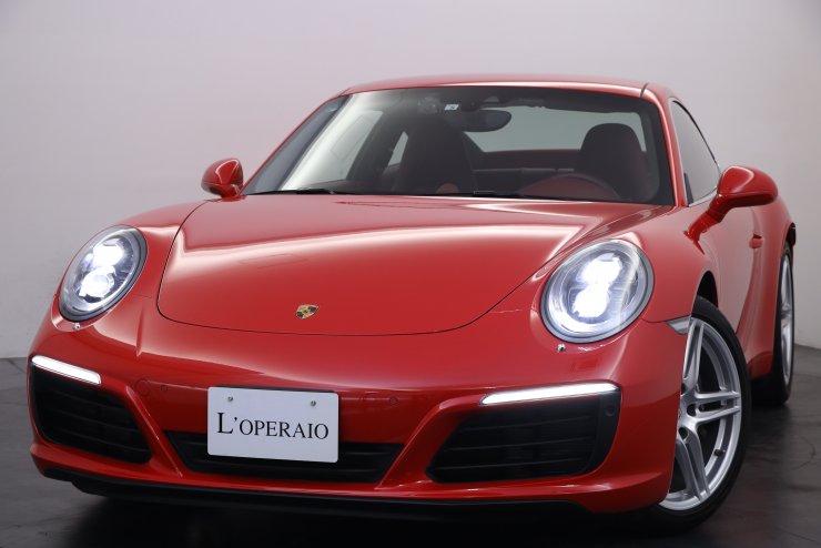 ポルシェ 911(Type991) カレラ PDK 赤革 スポーツクロノPKGスポーツ