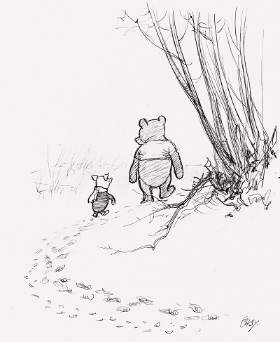 プーさんの愛らしい原画が日本へ！ この『クマのプーさん展』は、大人