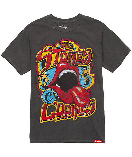 Cookies x The Rolling Stones The Stones Black T-Shirt | Zumiez