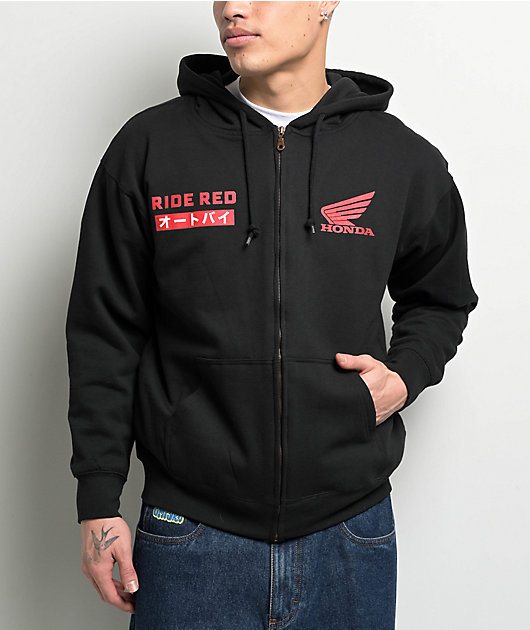 Honda Badger Black Zip Hoodie | Zumiez