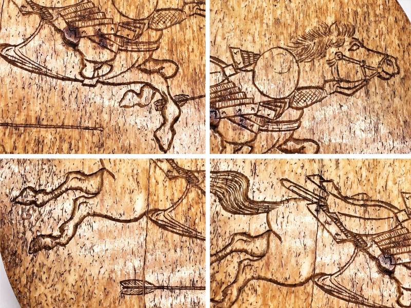 白石正義 刻 探騎】 絵手本 北斎漫画九編 真作 |サムライオークション