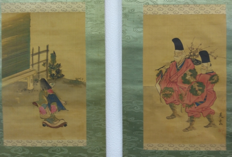 解体屋委託品 日本江戸時代肉筆掛け軸 1希少※7激安骨董品