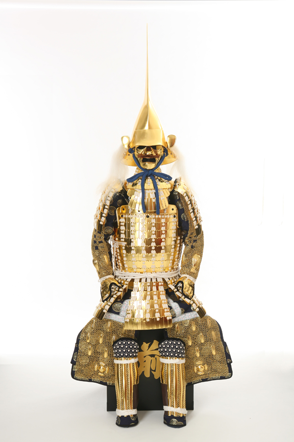 鎧兜甲冑等身大】前田利家 金箔押伊予札卯ノ花糸素懸威具足写 | 甲冑