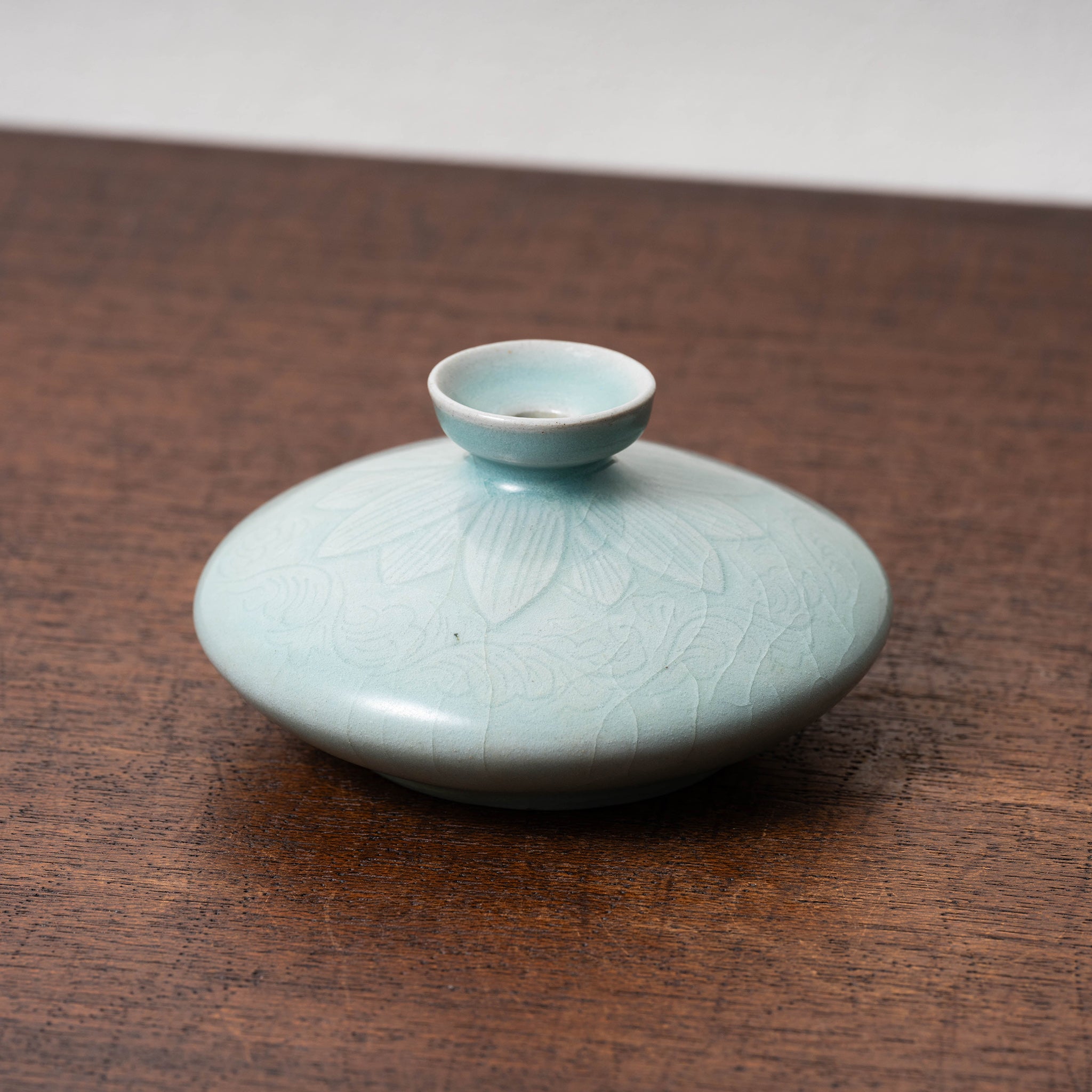 陶器 高麗青磁 水滴 2個 暁泉窯 権泰鉉作 パンダ 親子 陶器 高麗青磁