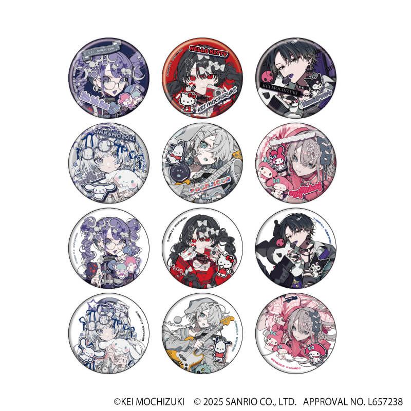 望月けい×サンリオキャラクターズ｜缶バッジ「望月けい×サンリオ