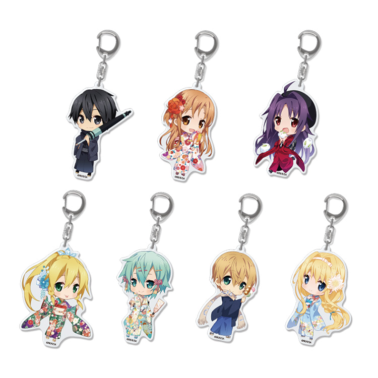 SAO エクスクロニクル京都 京まふ キリト&アスナ アクリルマスコット