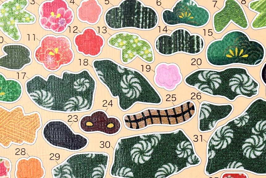 季節のシールはり絵・新春獅子舞（一月）｜株式会社さくらほりきり