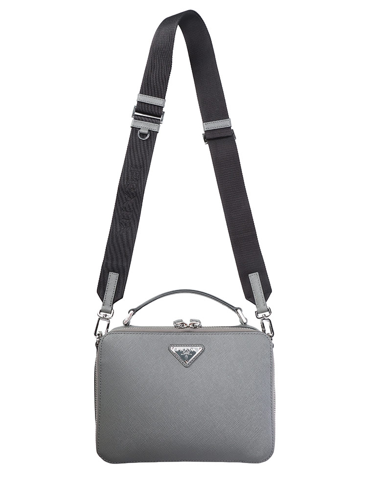 PRADA (プラダ) 2WAY ブリック サフィアーノレザー ショルダーバッグ