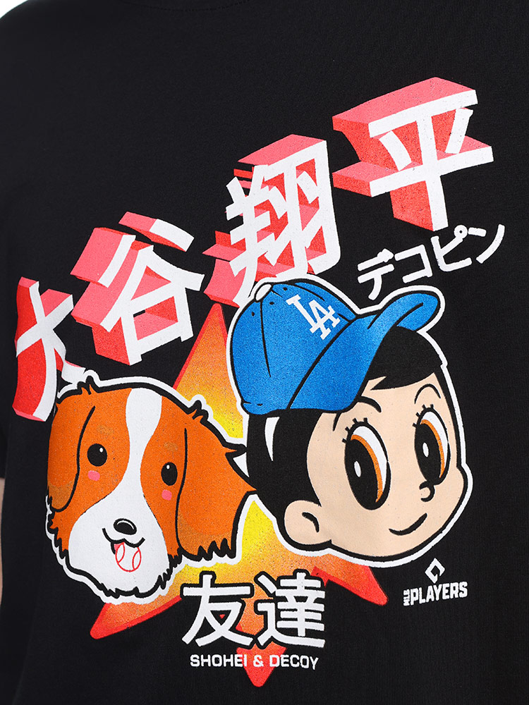 NEW ERA (ニューエラ) NEW ERA×MLB 大谷翔平×デコピン プリント 半袖 T