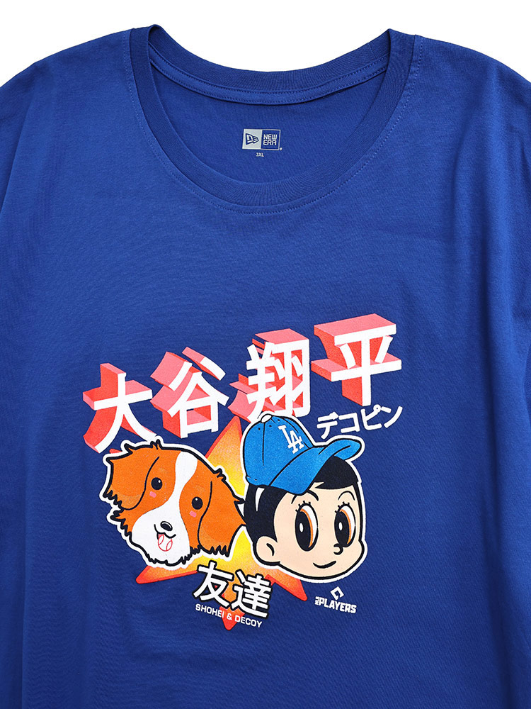 半袖 Tシャツ NEW ERA×MLB 大谷翔平×デコピンプリント トップス シャツ