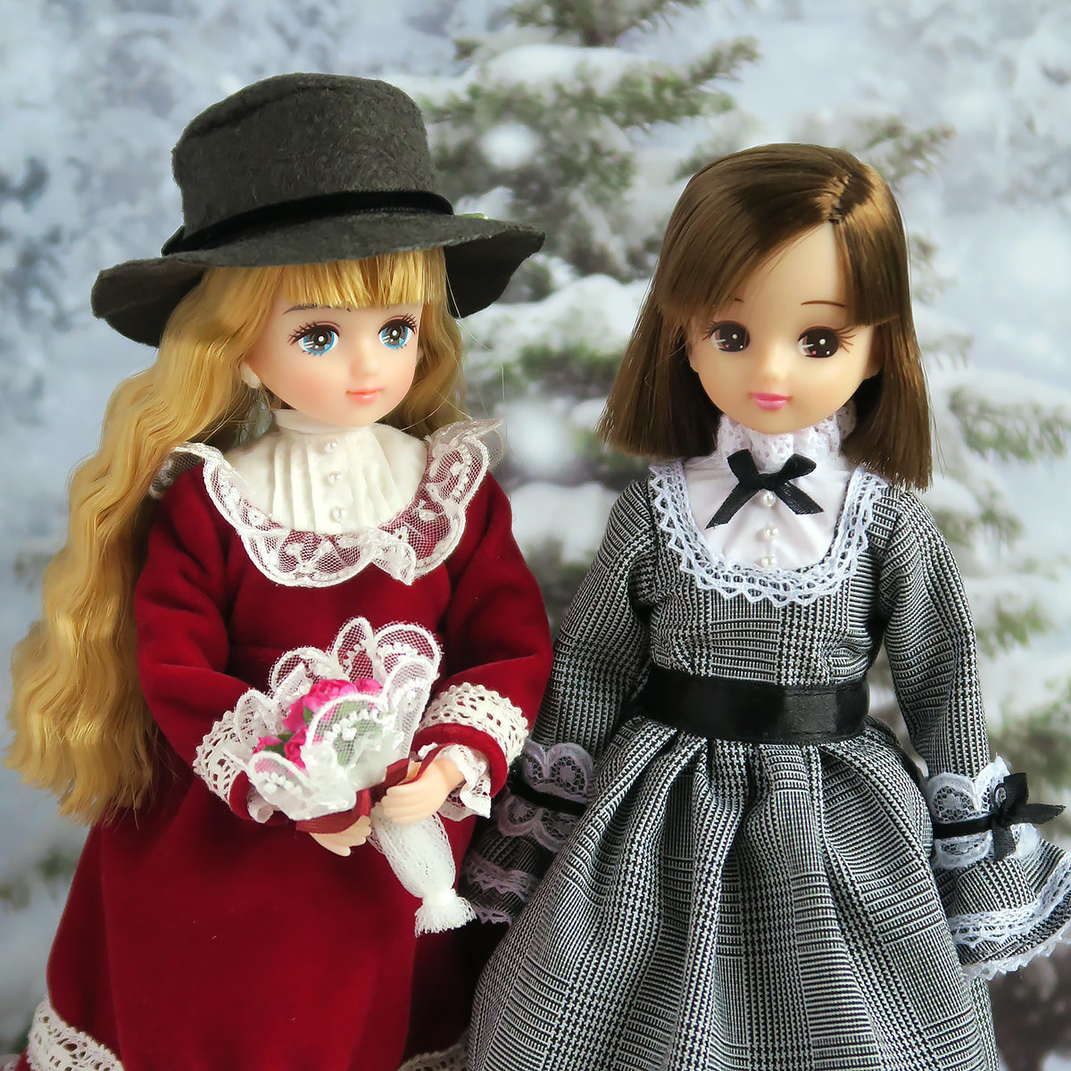 ゆかたリカちゃんにグレンチェックのワンピース | キセカエヤ blog