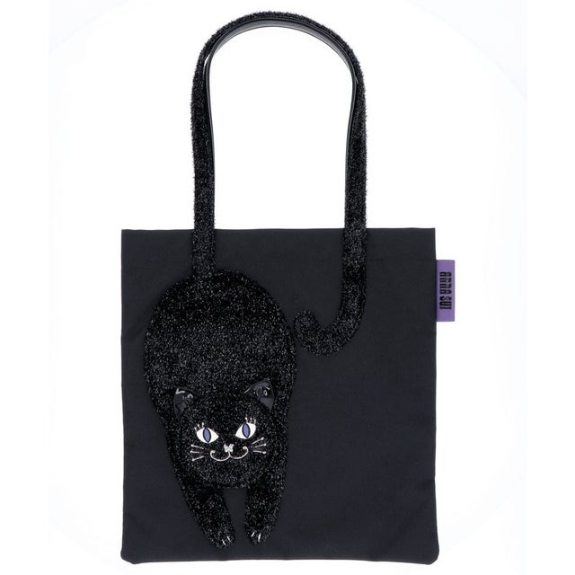 ANNA SUI ポータブル しっぽトートバッグ ブラック -人気ブランドの