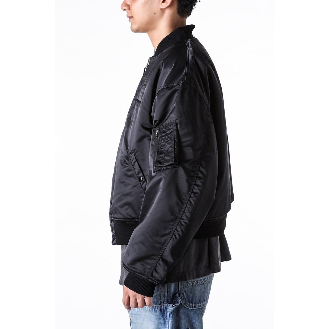 セントマイケル SAINT Mxxxxxx MA-1 Jacket （Black） -デザイナーズ