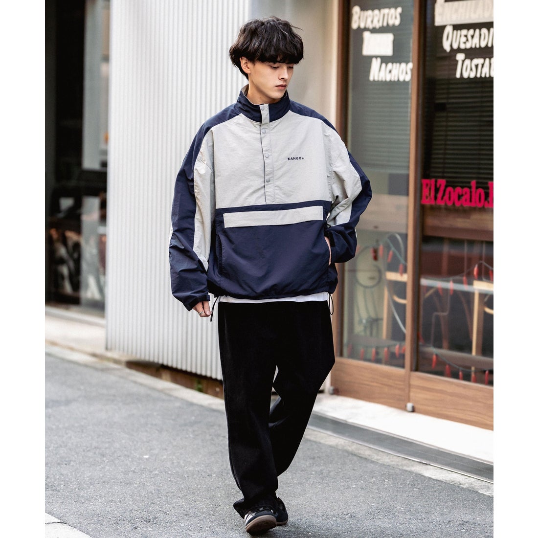 ロッキーモンロー Rocky Monroe KANGOL ナイロンジャケット アノラック