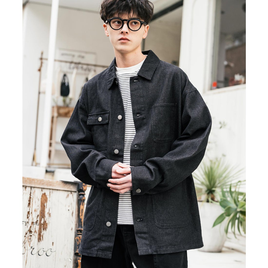 ロッキーモンロー Rocky Monroe カバーオール デニム ワークジャケット