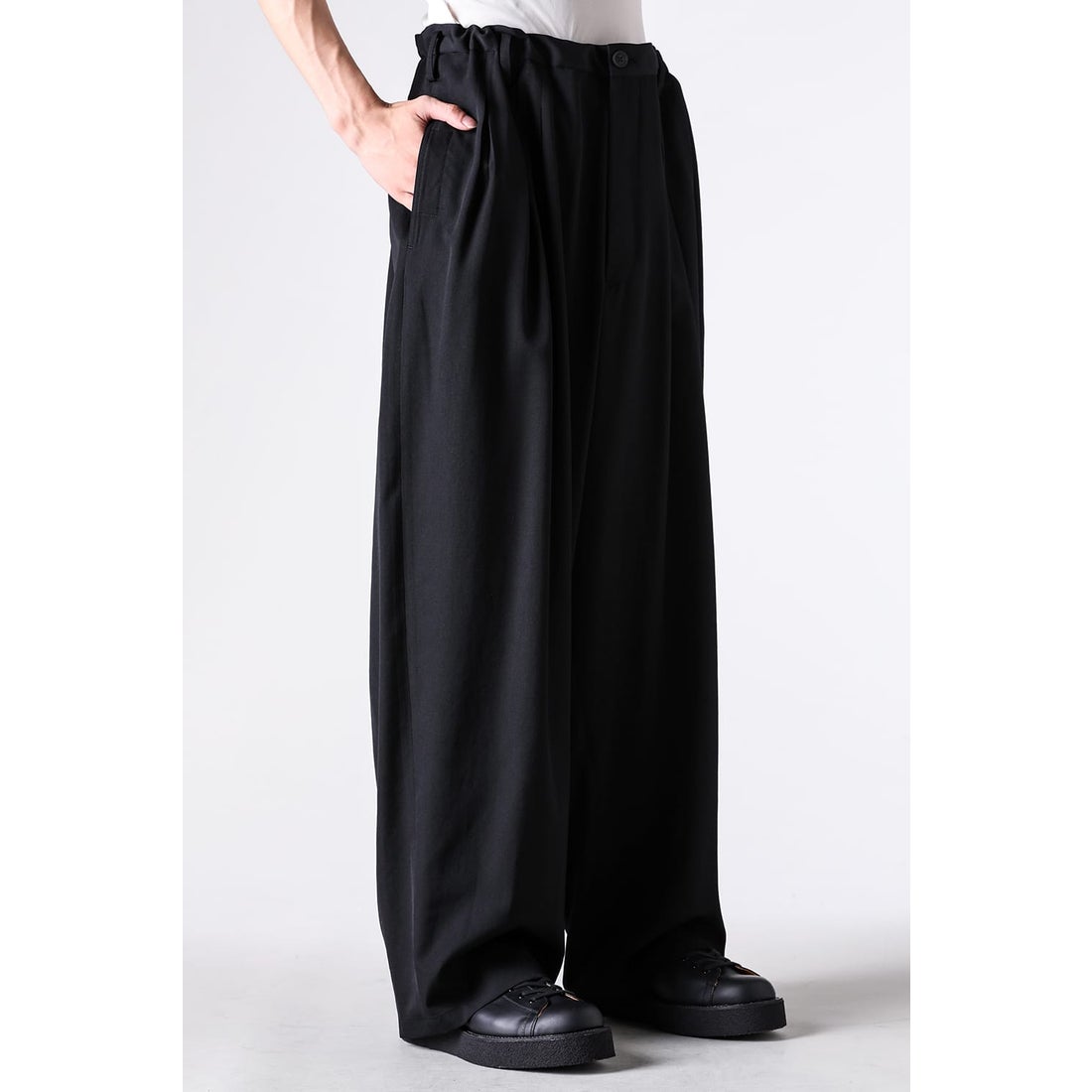 Yohji Yamamoto POUR HOMME 12 tuck pants （Black） - Osaka / Kyoto