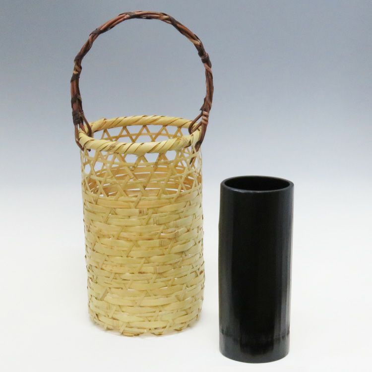 茶道具 有馬籠 (上塗竹入子) 花入