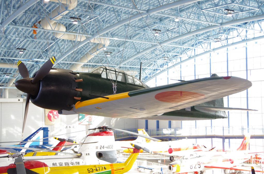 日本初の零戦復元機」零式艦上戦闘機52型甲（空自浜松広報館エアパーク