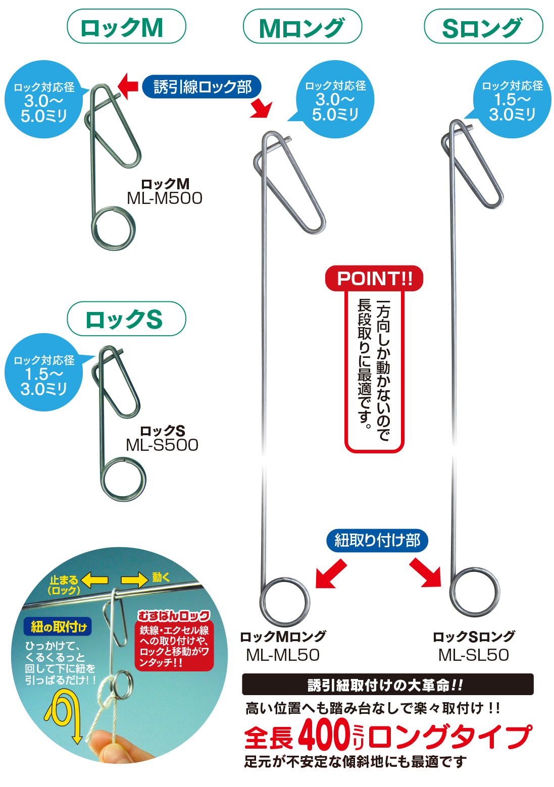 商品紹介】むすばんロックM・S・Mロング・Sロング｜有限会社シーム