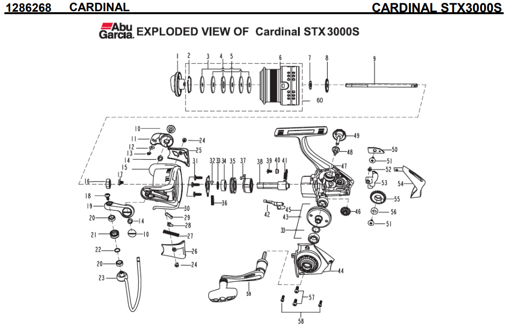 1286268 OB))CARDINAL STX3000S | PureFishing Japan 製品リールパーツ