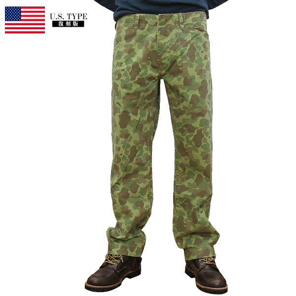 米軍タイプ USMC P1941 ダックハンターカモパンツ カーゴパンツ