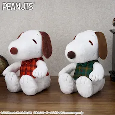 SNOOPY™ Lぬいぐるみ チェックベスト｜プライズ・くじ・グッズ情報なら