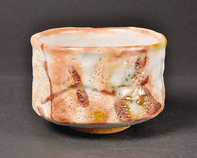 茶道具】 茶碗 志野 *加藤健* *源九郎窯* *穴窯作品*