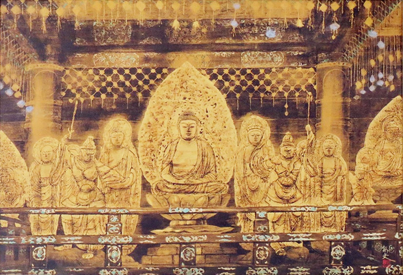 版画 「慈光 （中尊寺金色堂）」 | ｜正光画廊