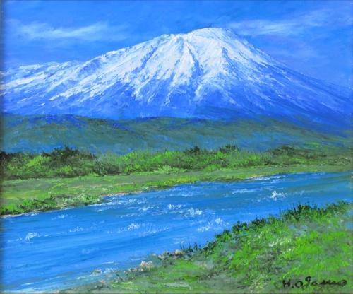 油彩画8号 「岩手山を望む」 | ｜正光画廊