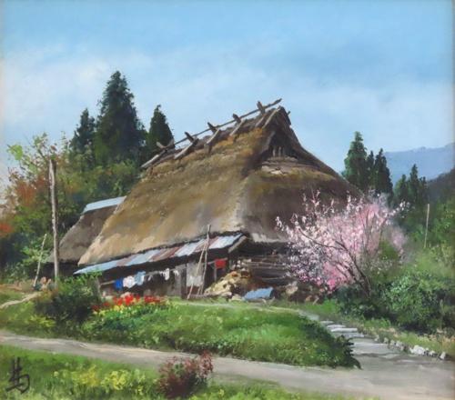油彩画 8号 「農村の四月」 | ｜正光画廊