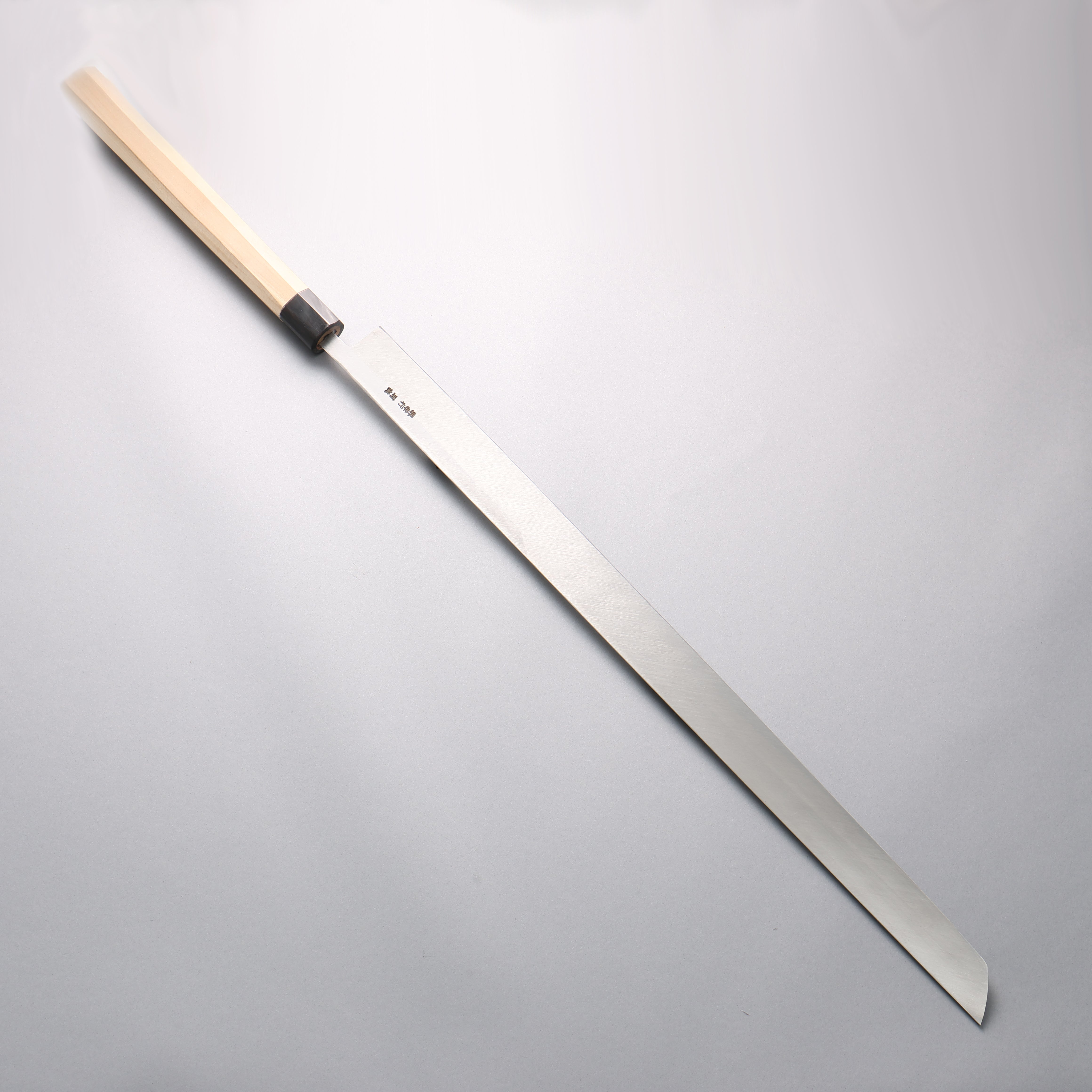 堺 孝行 白ニ鋼 まぐろ切り包丁 600mm – 清助刃物 Japan